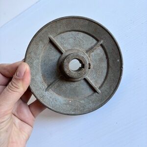 Vintage Cast Iron Pulley Wheel Dresden Canada Metal